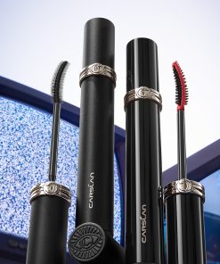 CARSLAN 2-in-1 Brush Head Big Eye Mascara, Waterproof, Smudgeproof, Voluming Lengthening Lash, 24H Longlasting, Building Mascara, Very Black